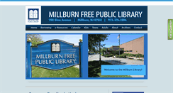 Desktop Screenshot of millburnlibrary.org